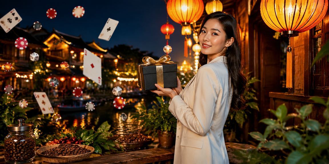 Người dùng Hội An thưởng thức cà phê và chơi bài trực tuyến buổi sáng